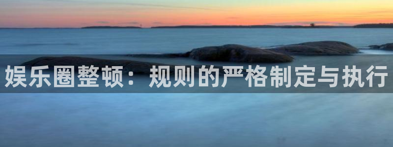 壹号下载安装：娱乐圈整顿：规则的严格制定与执行