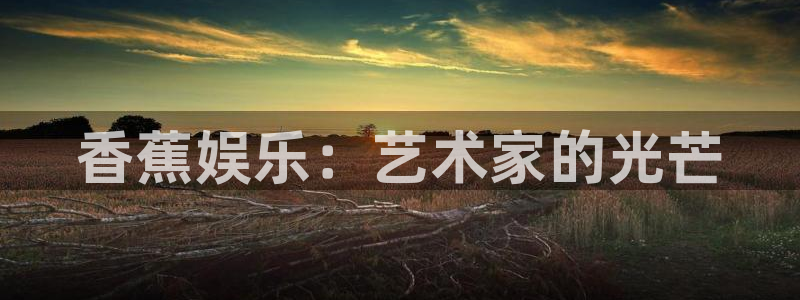 壹号app官网版下载：香蕉娱乐：艺术家的光芒